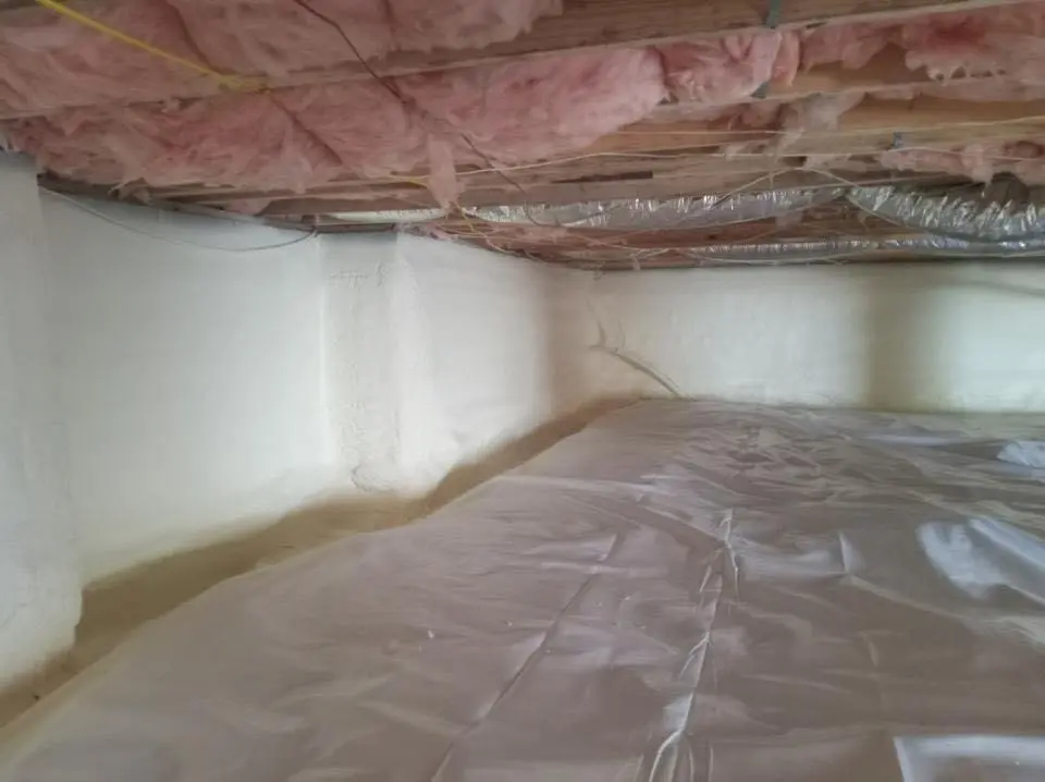 Crawl space encapsulation with closed-cell spray foam for Spray Foam Roofing in Big Stone Gap